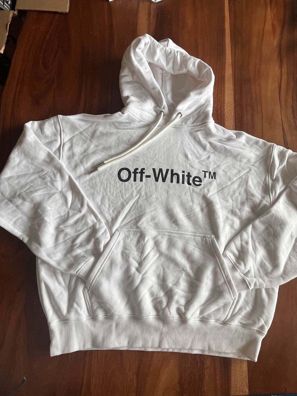 Off-White™ White Logo Hoodie